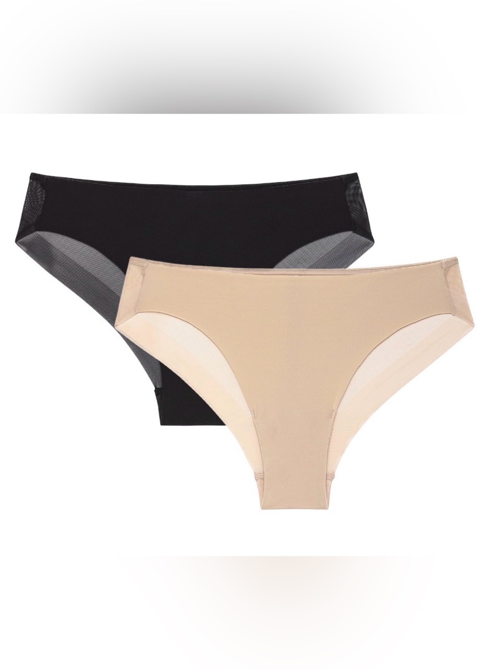 💜Joyspun Women's Bonded Micro and Mesh Cheeky Underwear, 2-pack Size:XL(16-18)